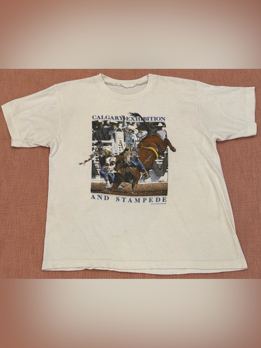 1992 Calgary Exhibition and Stampede Rodeo T-Shirt vintage fair condition